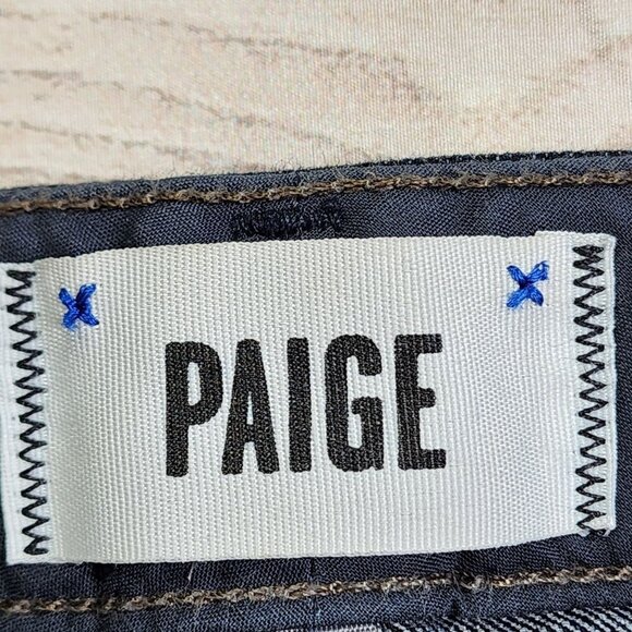 Paige Skyline Skinny Jeans Size 27 Dark Wash Womens Stretch Denim - Picture 4 of 16